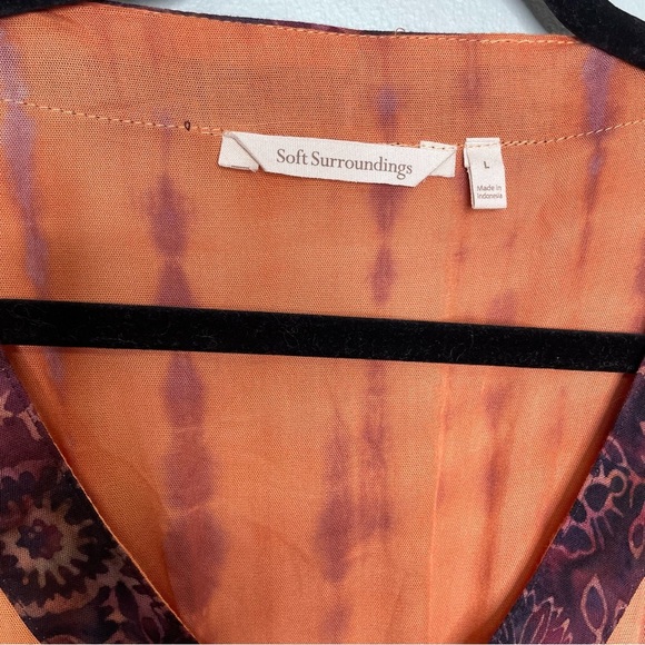 Soft Surroundings Beachy Tie Dye Flowy Maxi Dress Size Large - Picture 10 of 10